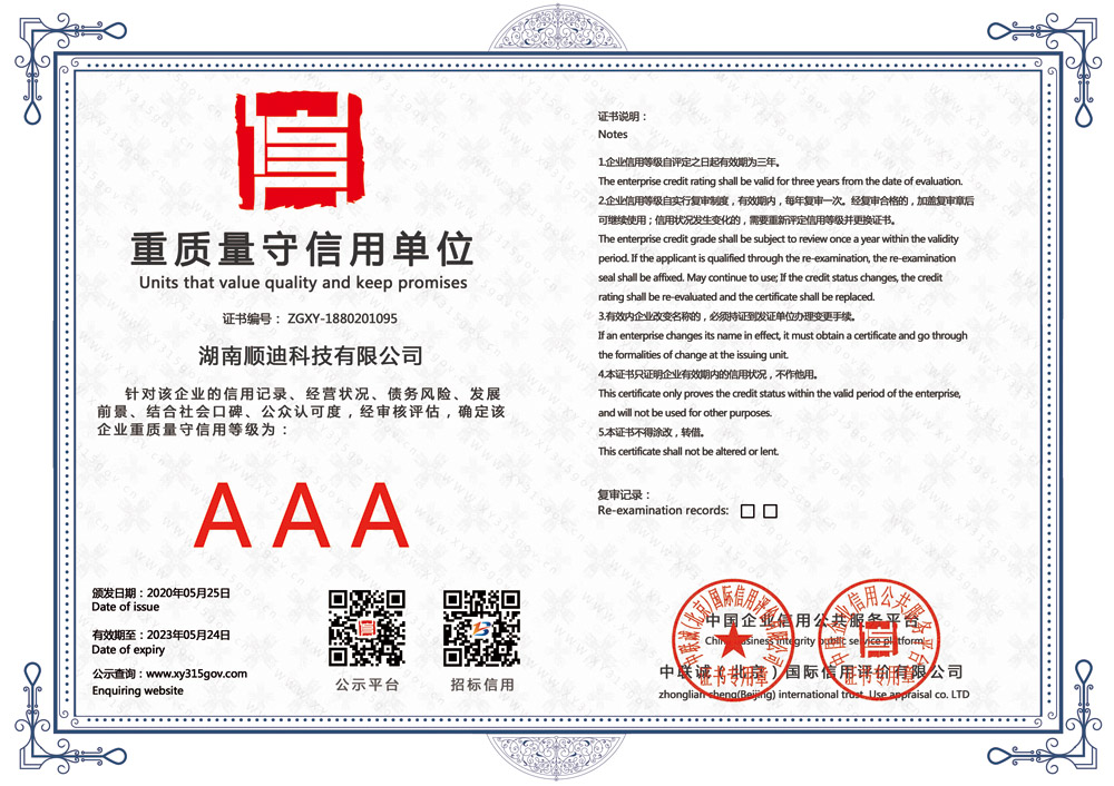 熱烈祝賀我公司通過(guò)3A級(jí)信用企業(yè)認(rèn)證(圖7)